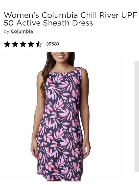 Columbia Dresses & Skirts - Columbia XXL Chill River womens Sleeveless tank Dress NEW pockets wicking SPF